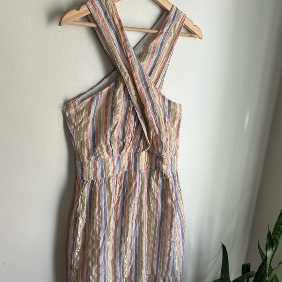 Boden nwot sz 8 Metallic Stripe Maxi Dress - Picture 7 of 11